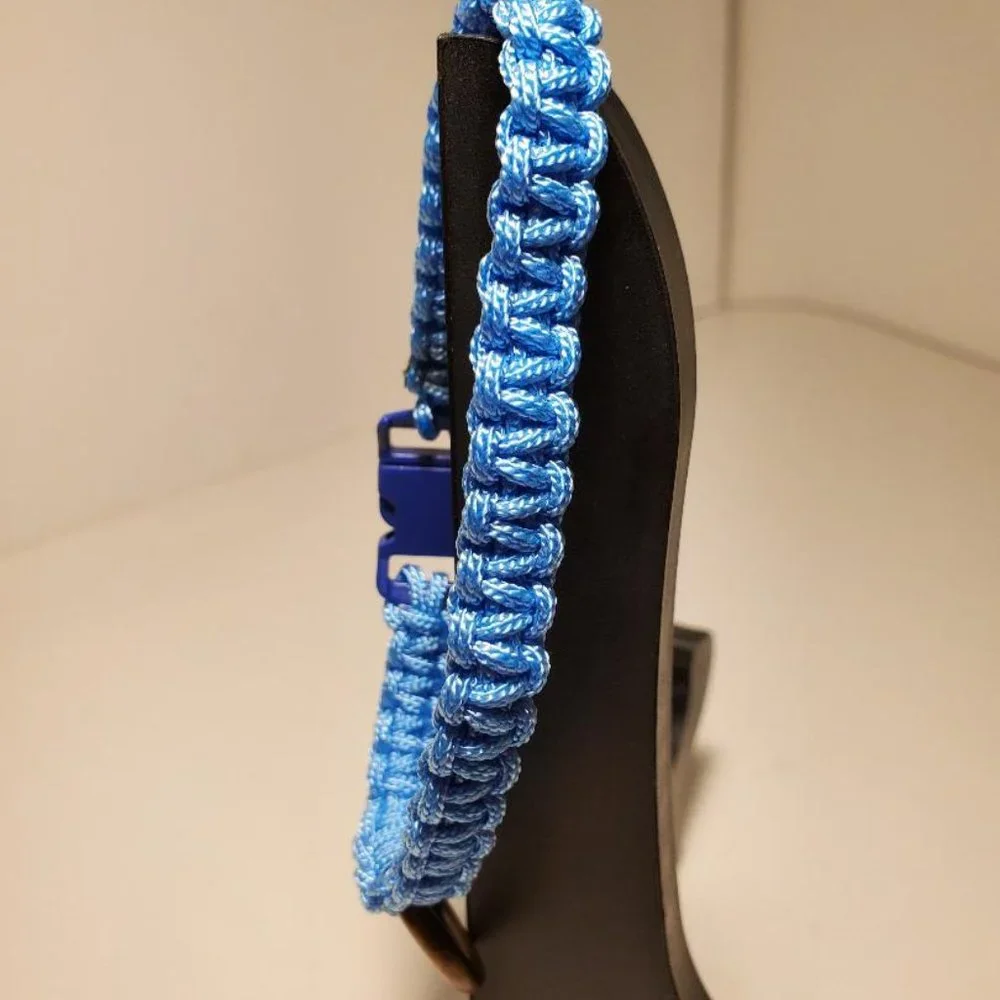 Hand Made Paracord Blue Cat Kitten Toy Dog Collar